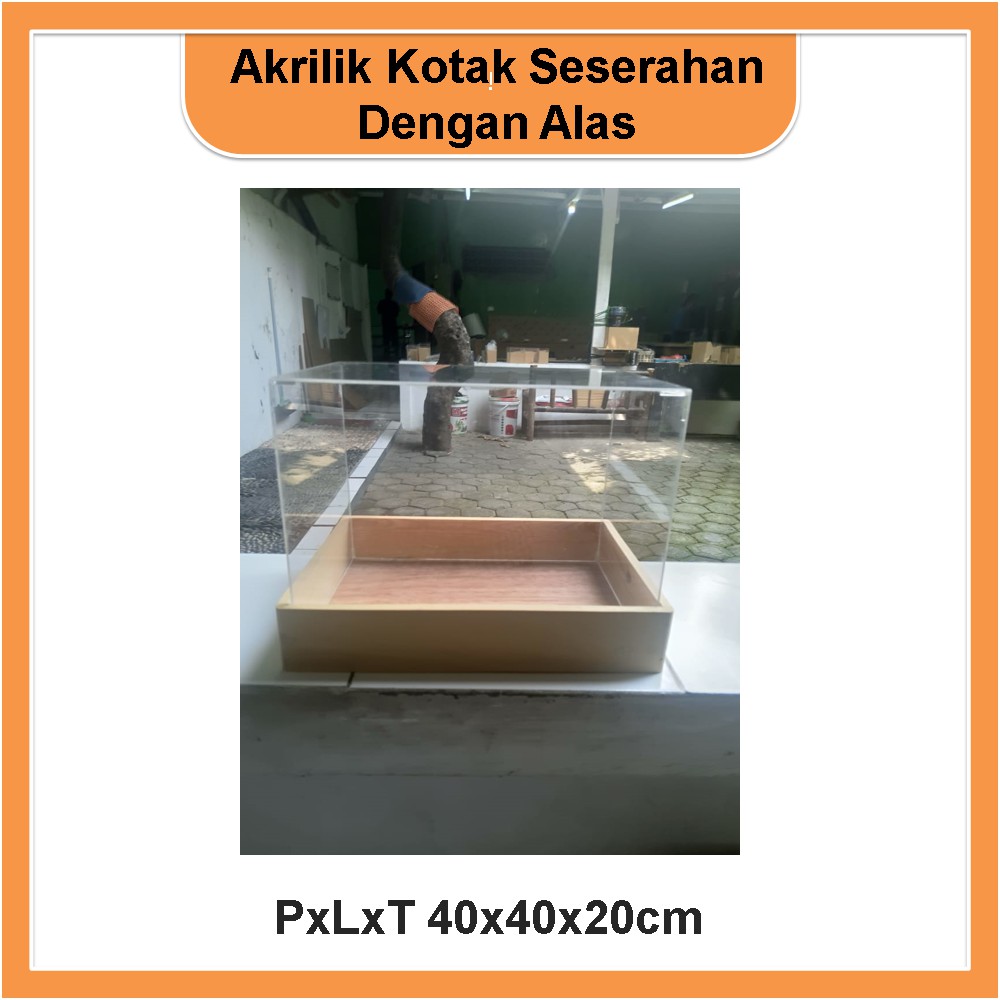 

Kotak Hantaran Seserahan Akrilik PxLxT 40x40x20cm