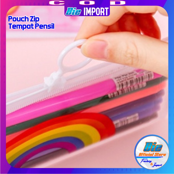 Pouch Tempat Pensil Zip Karakter Cute Premium Impor Best Seller