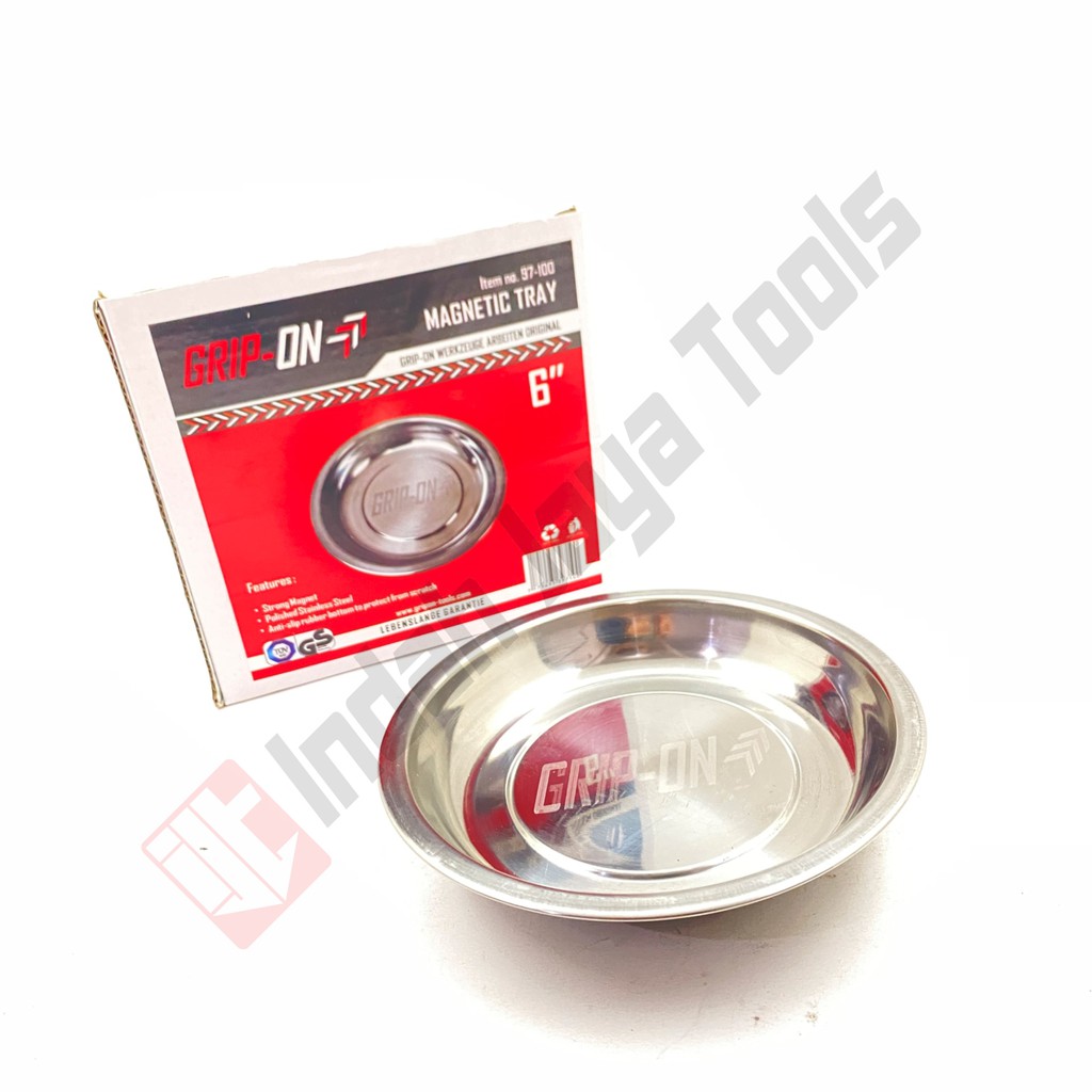 GRIP ON  97-100 Magnetic Tray - Mangkok Magnet Piring Treker Nampan