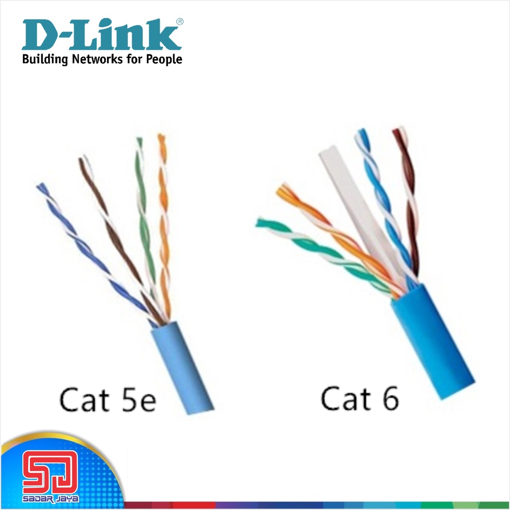 D-Link Solid Kabel UTP CAT 5e LAN Jaringan Internet Roll 305meter