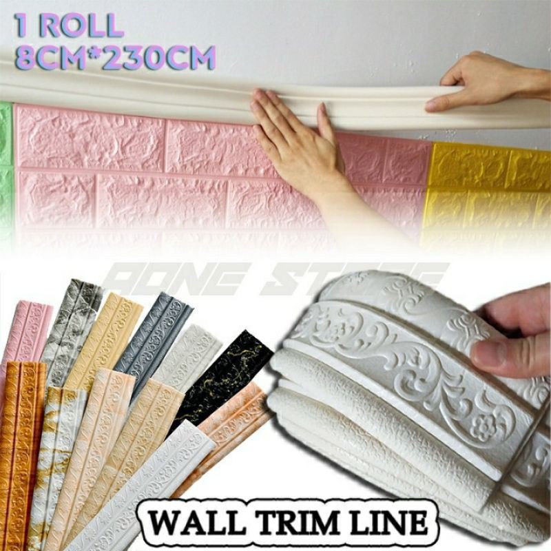 3D BORDER Frame Bingkai Wallpaper Dekorasi Dinding