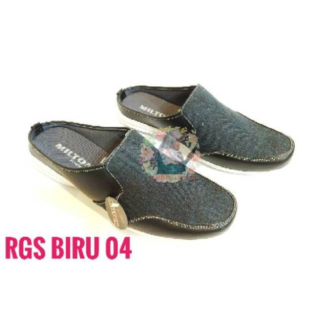  Sepatu  Sandal Slop Pria  Merk  Milton Fashionable Simpel 