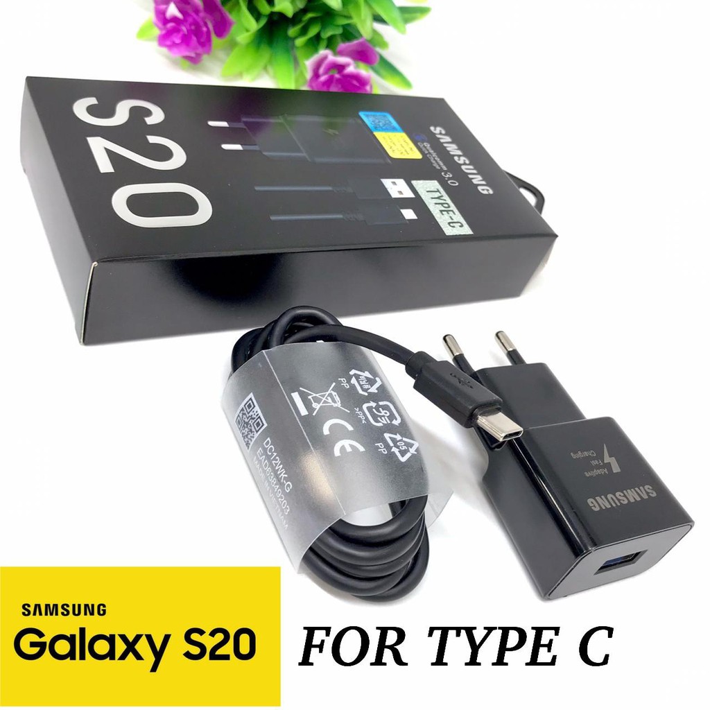 TRAVEL CHARGER ATAU CASAN SAMSUNG S10 PLUS &amp; S20 TYPE C &amp; MICRO ORIGINAL