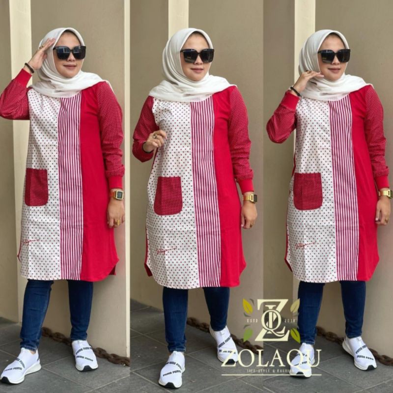 Tunik Merah Red ZOLAQU Original