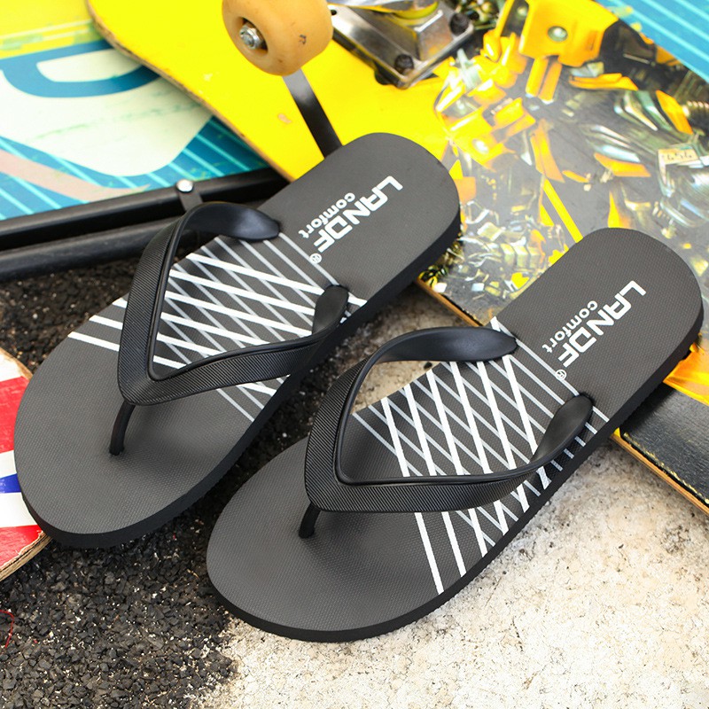 Sandal Jepit Pria Lembut Versi Korea Musim Panas Sandal Cowok Non-Slip High Quality Tidak Mudah Gembos