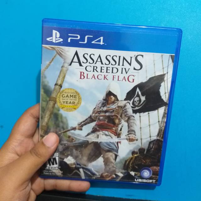 Bd dvd kaset game ps4 assassins creed IV black flag (bekas)