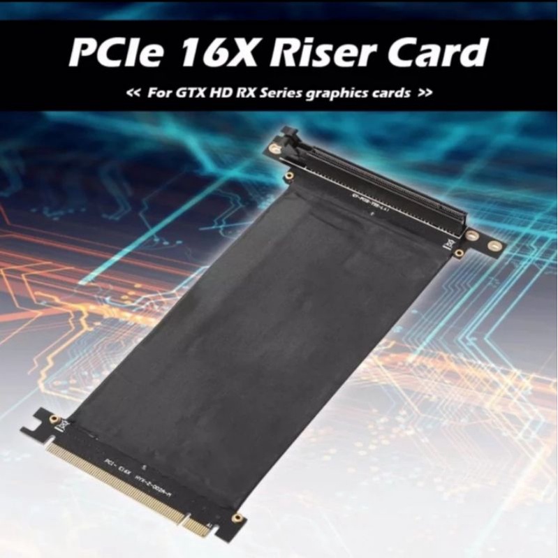 Riser pcie 16x siku 25cm mining gaming vga gpu elbow pci express