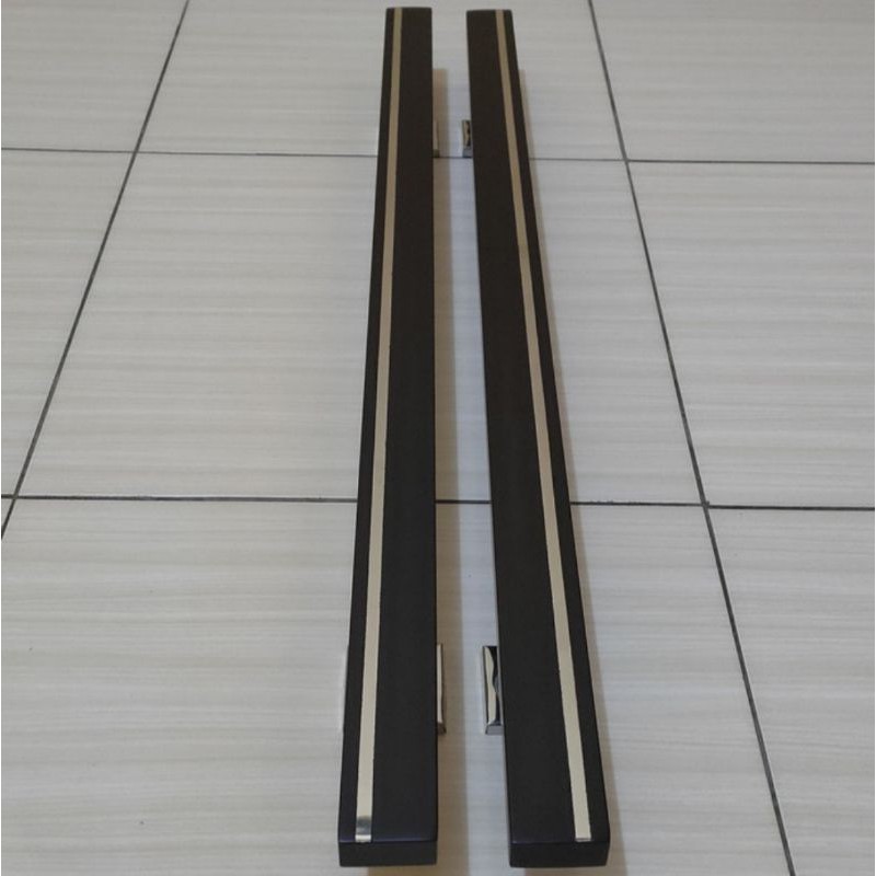 handle pintu rumah gagang pintu rumah tarikan pintu rumah kotak hitam doff full 60cm lis