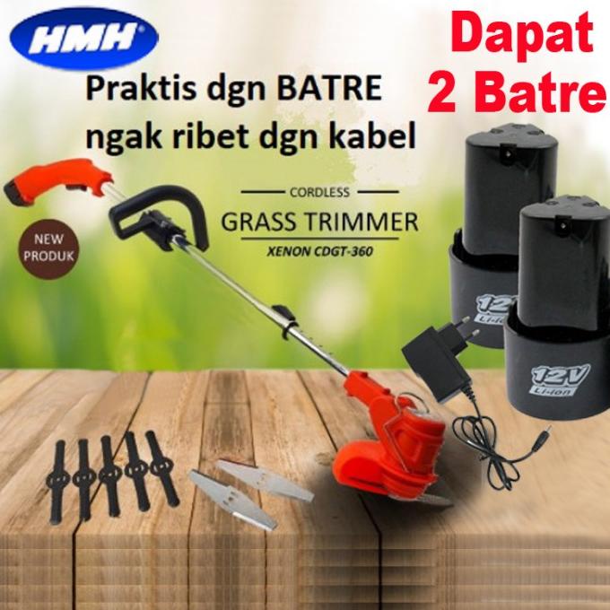 Xenon CDGT360 Potong rumput berdiri batre cordless 12V