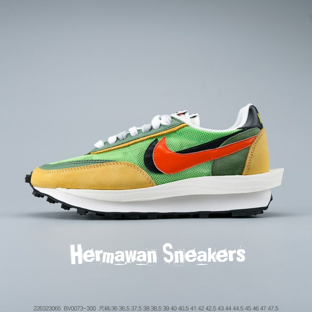 NIKE LDV WAFFLE X SACAI GREEN MULTICOLOR PREMIUM