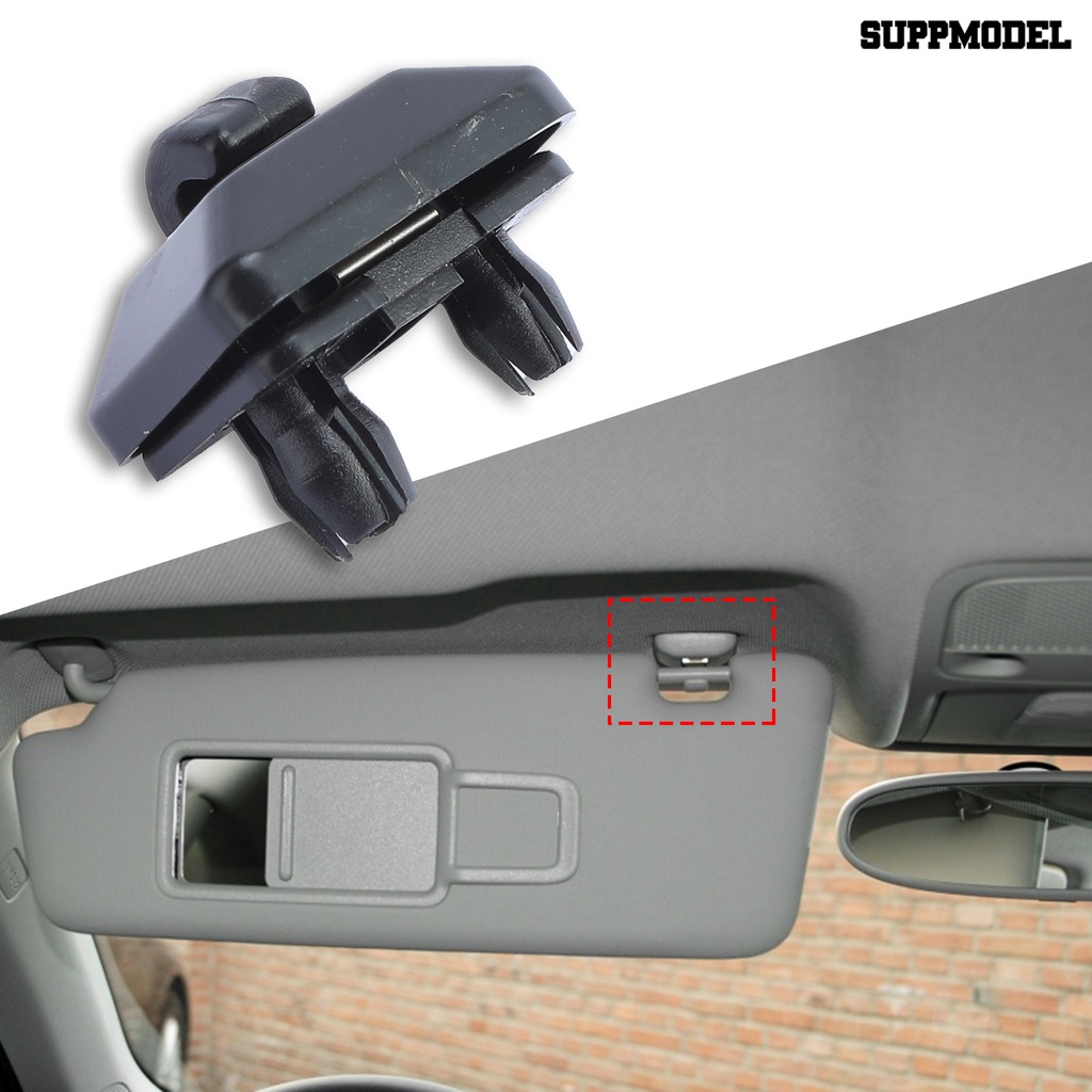 Suppmodel 2Pcs / Set Klip Kait Visor Mobil 8U Warna Hitam0857562A Untuk A1 A3 A4 A5 A6 A7 Q3 Q5