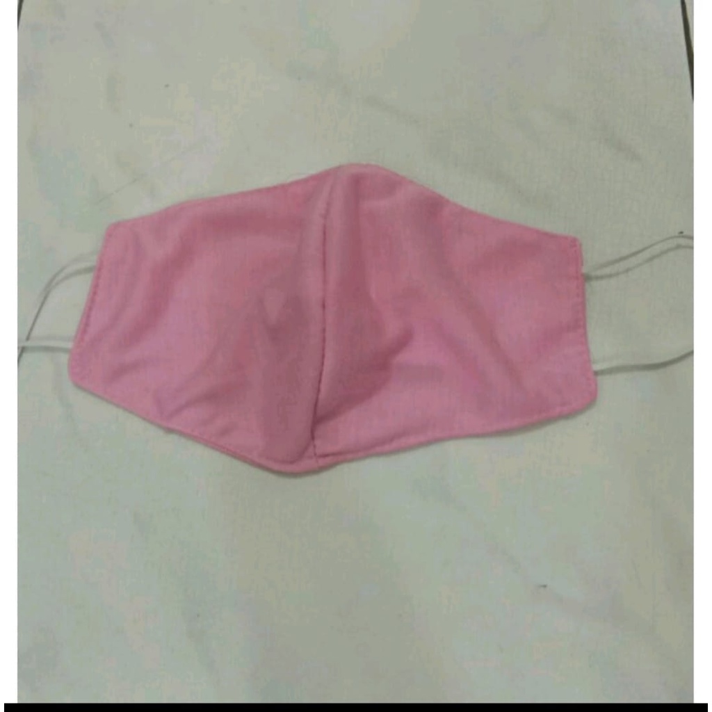 Masker Bahan Katun 2 ply/ Masker Non Medis Bahan Katun 2 Lapis Tali Karet