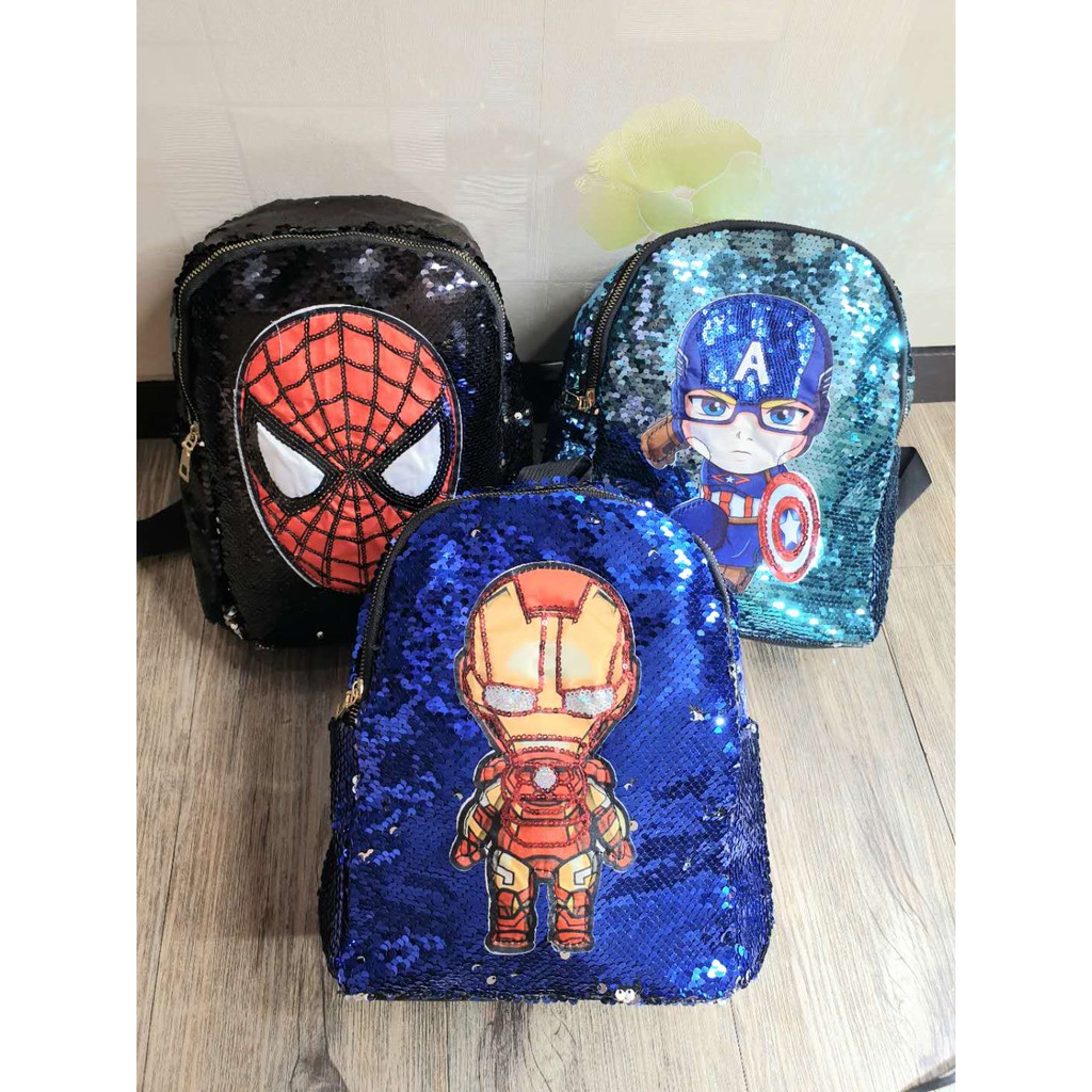 SALE 8 8 TAS  RANSEL  SEQUIN KARAKTER COWO  Shopee Indonesia