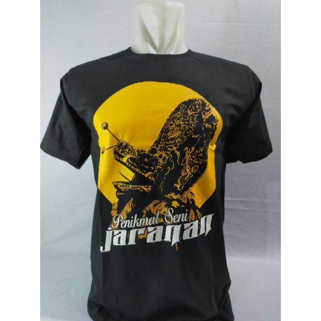 Kaos Sablon jaranan siluete / Kaos Jaranan Thek Lengan Pendek Pria / Kaos Seni Jaranan