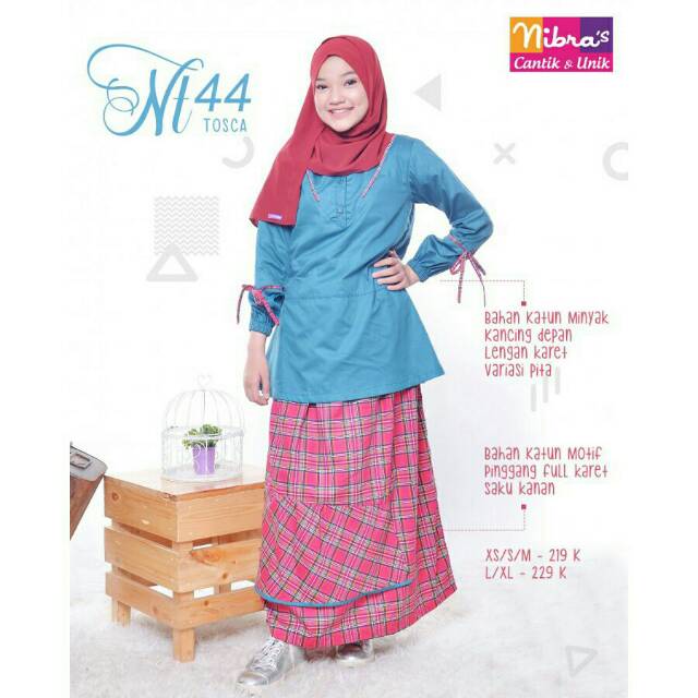 Setelan atasan rok Nibras Teen Nt 44