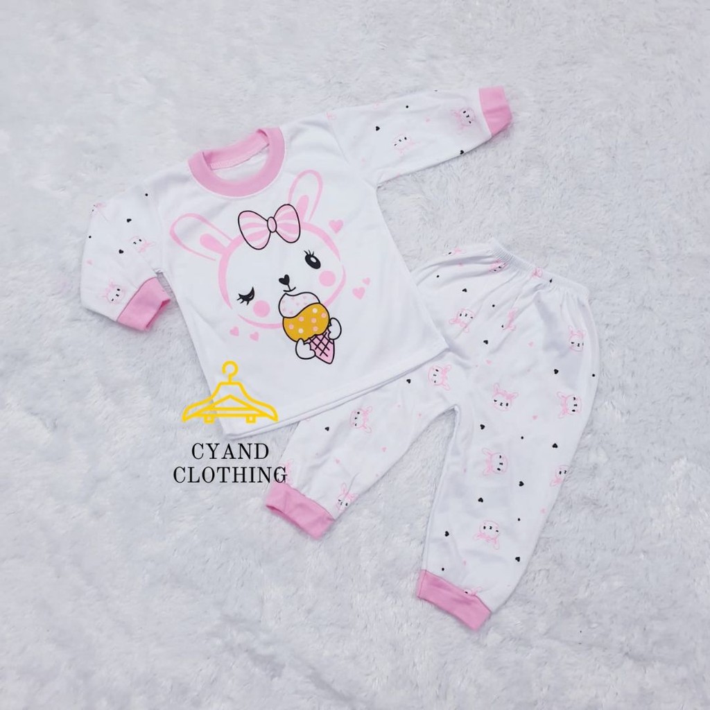 piyama anak setelan panjang lucu untuk anak perempuan