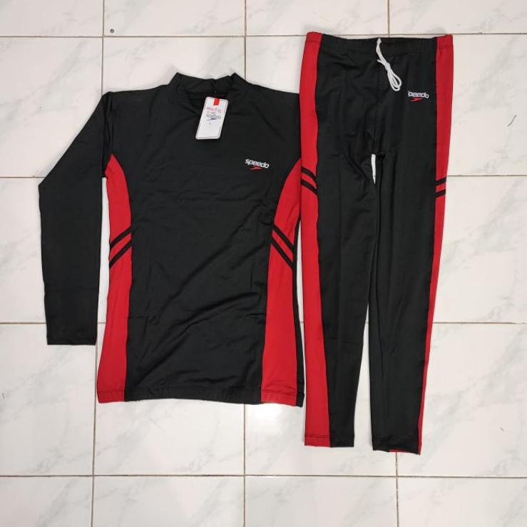 Spesial Diskon ANNY'S Baju renang pria/wanita Remaja-Dewasa SPEEDO lengan panjang celana panjang SI
