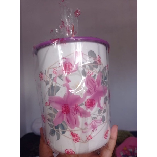Toples Tupperware motif bunga 1,25mL