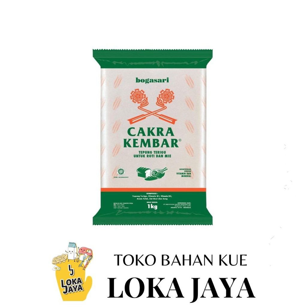 

TEPUNG TERIGU CAKRA KEMBAR ECO 1 KG & REPACK
