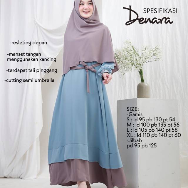 Ellin Hijab || Gamis Set Denara