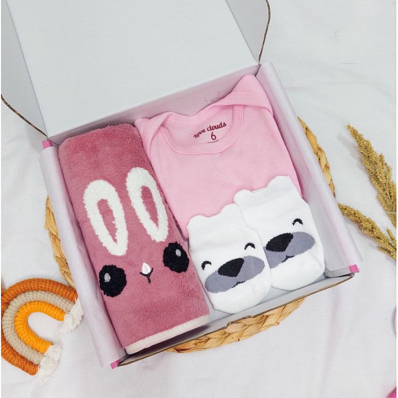 Hampers Bayi / Kado Bayi / hampers bayi perempuan / hampers bayi laki laki / Hampers Baby-Celia Pink