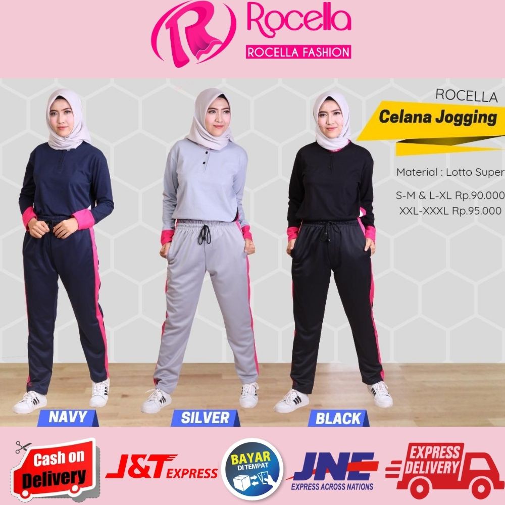 ROCELLA CELANA  JOGGING  JOVANCA DAN RUNNY CELANA  TRAINING 