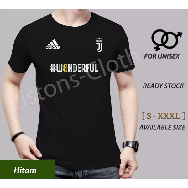 DI JUAL KAOS JUVENTUS W8NDERFUL BAJU BOLA JUARA SCUDETTO 2019 MANTAP