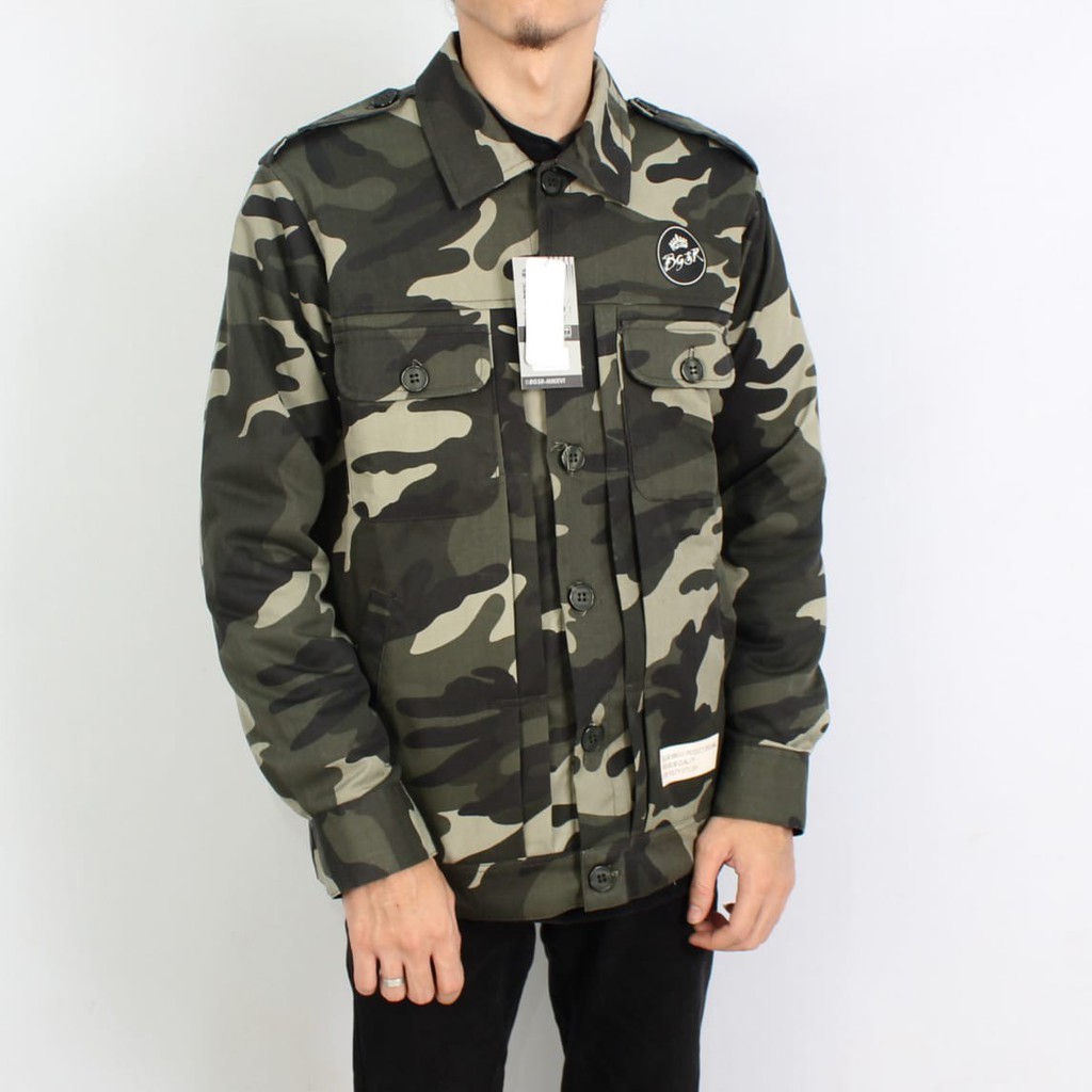 Jaket parka Camouflage Army Hanzo BGSR / Parka camo Pria 07