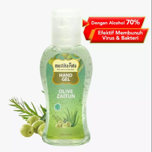MUSTIKA RATU ZAITUN HAND GEL SANITIZER 60ML
