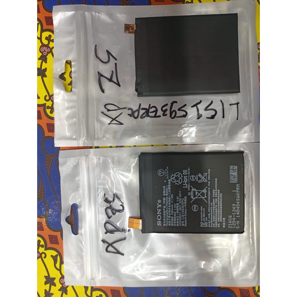 original baterai lis1593erpc for xperia z5 / z5 big / z5 dual