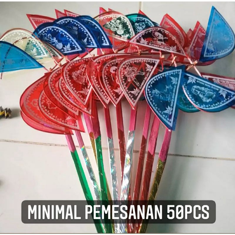 Kincir Angin Bunyi / kitiran / kretekan / Mainan Tradisional / Mainan Jadul / Mainan Anak / Minimal 