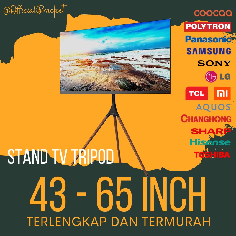 Bracket TV Stand Tripod 65 60 58 55 50 49 43 inch PREMIUM QUALITY IMPORT