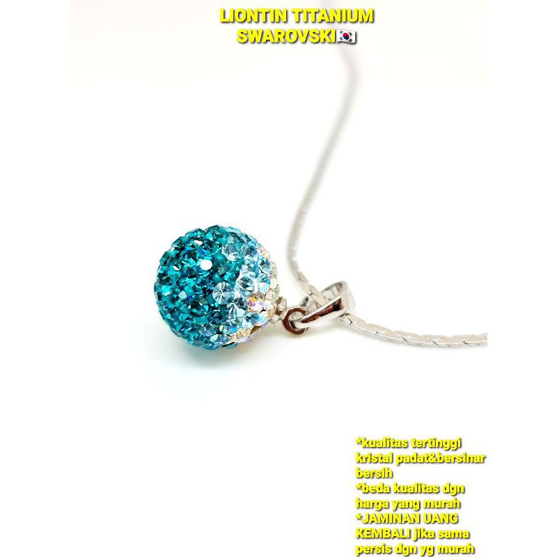 Liontin titanium / liontin titanium swarovski/ liontin korea terbaru FREE RANTAI