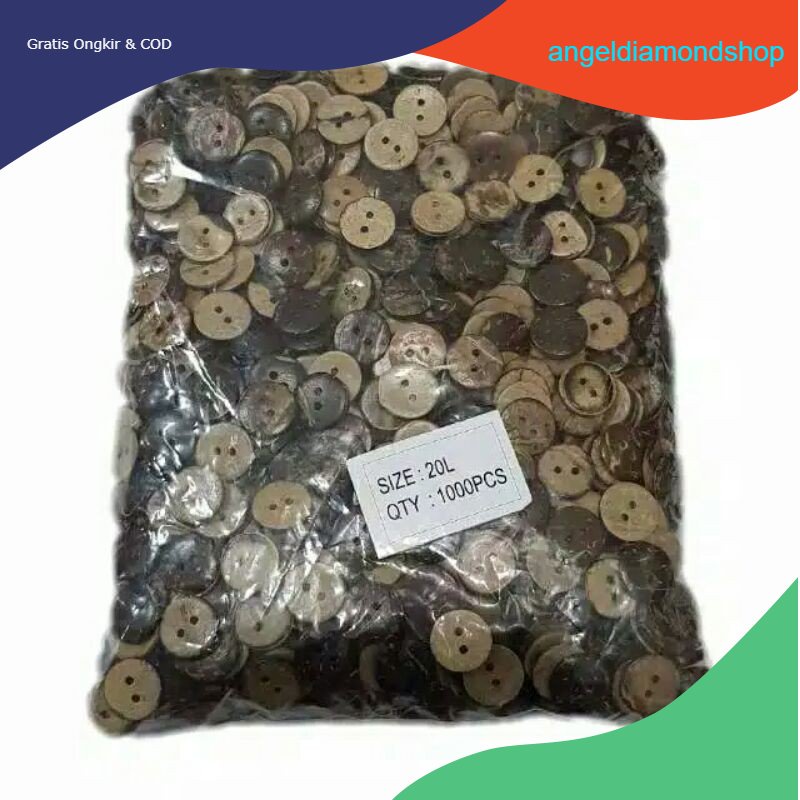 Isi 1000 pcs - Diameter 13 mm Kancing Batok 13 mm