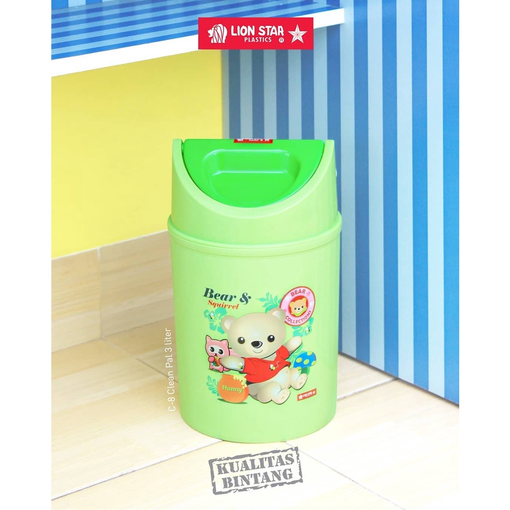 Kotak Tempat Sampah Lion Star Clean Pal 3Liter C-8 Tempat Sampah Kamar Mini PROMO Murah