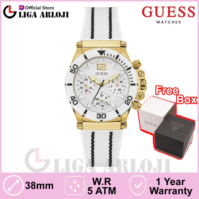 Promo GUESS GW0406L1 Original CO PILOT Jam Tangan Wanita Analog Rubber