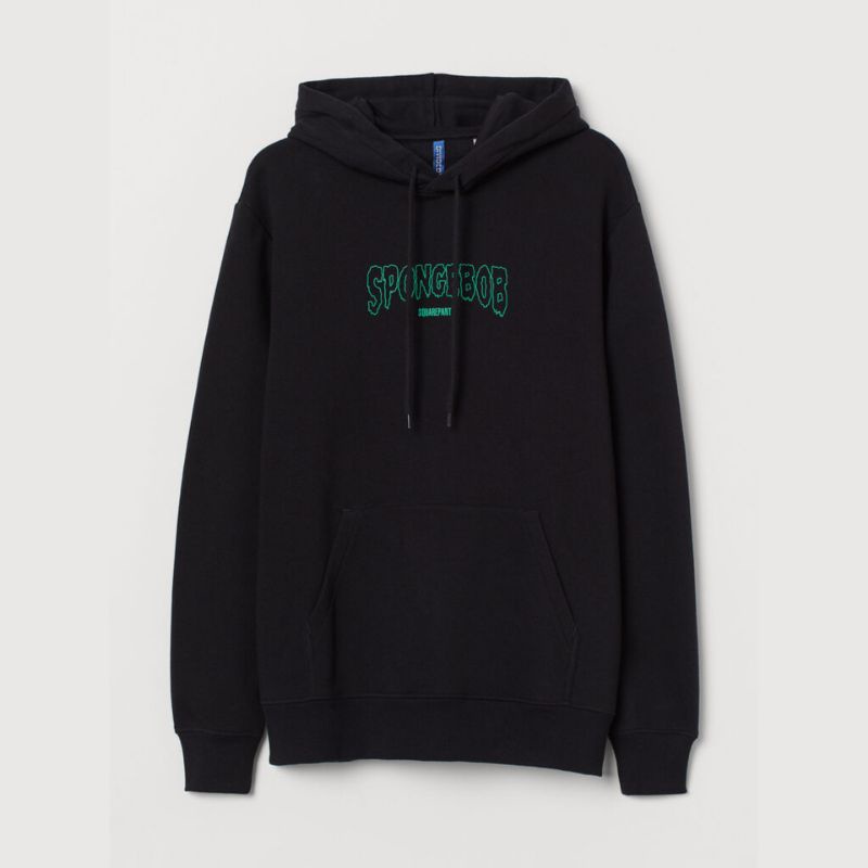 [BISA COD] HOODIE HM HNM SPONGEBOB / THE HASH SLINGING SLASHER BLACK