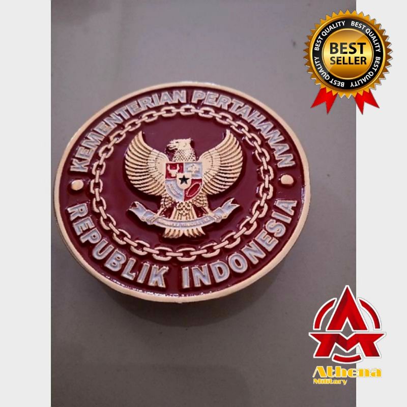 Emblem KEMHAN | emblem baret KEMHAN Terbaru | Emblem Kementrian Pertahanan Terbaru | atribut Kementrian Pertahanan.