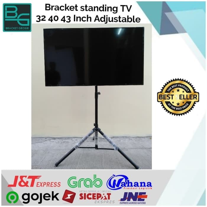 BRACKET STANDING TV 32 40 43 INCH ADJUSTABLE ori