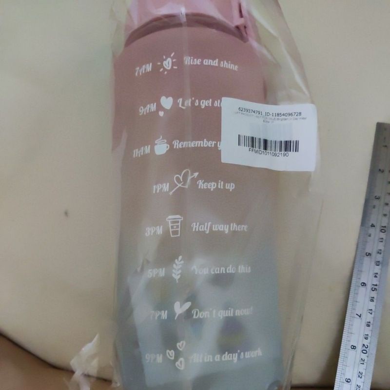 BOTOL MINUM brighten ur day water 2 liter