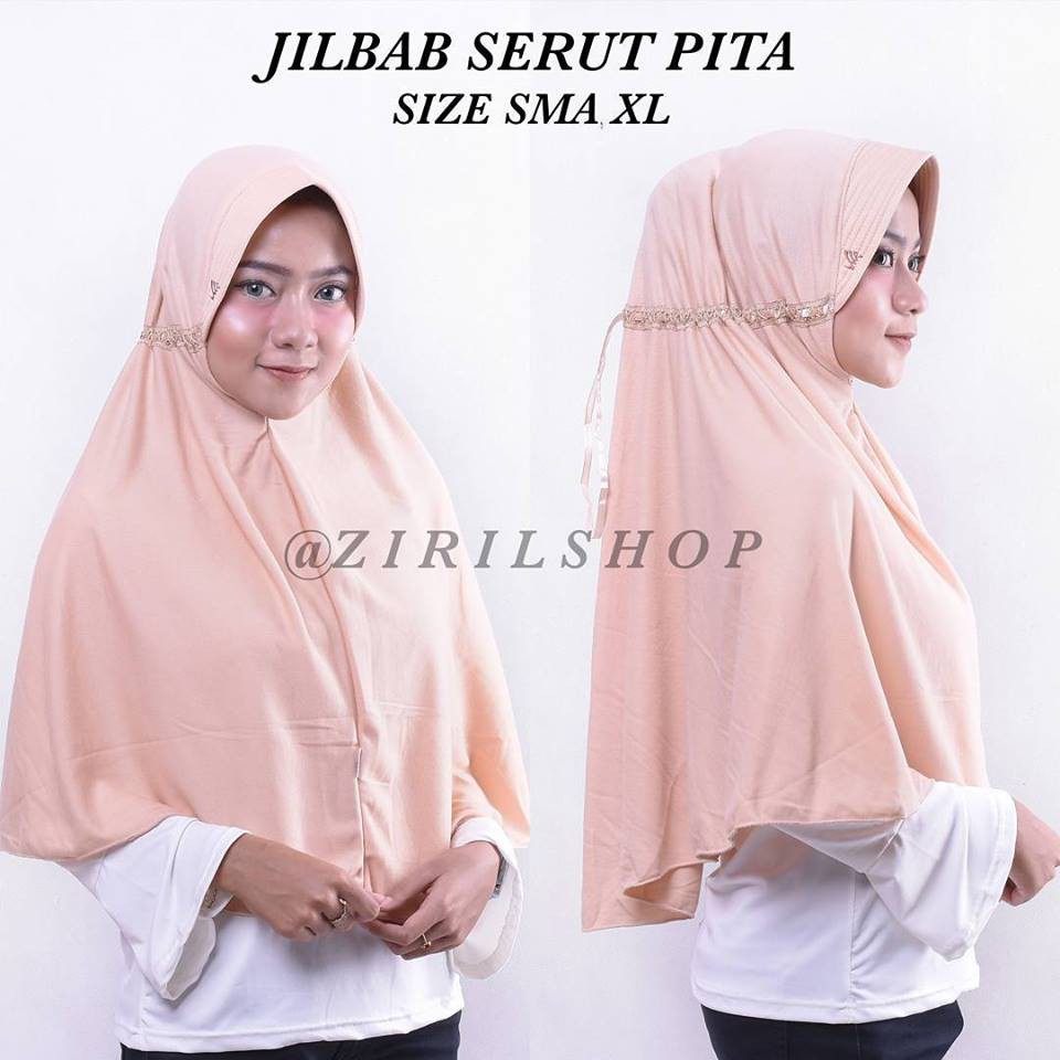 JILBAB SERUT PITA Khusus 40pcs UKURAN SMA XL HIJAB SEKOLAH DEWASA