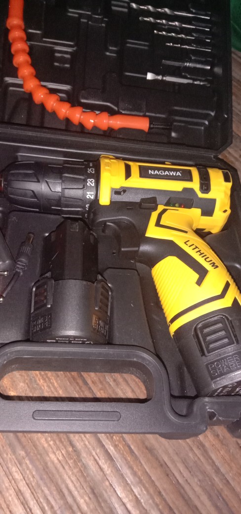 Mesin Bor Baterai Cordless 12v Nagawa Drill Driver