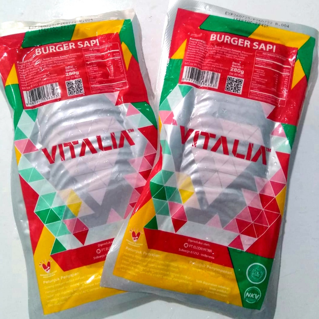 

VITALIA isi burger sapi 280gr isi 20pcs