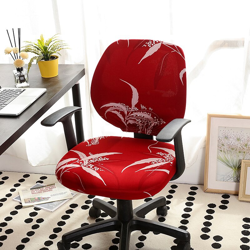 Sarung Kursi Kantor Putar office chair cover Bahan Elastis Lembut Murah Berkualitas