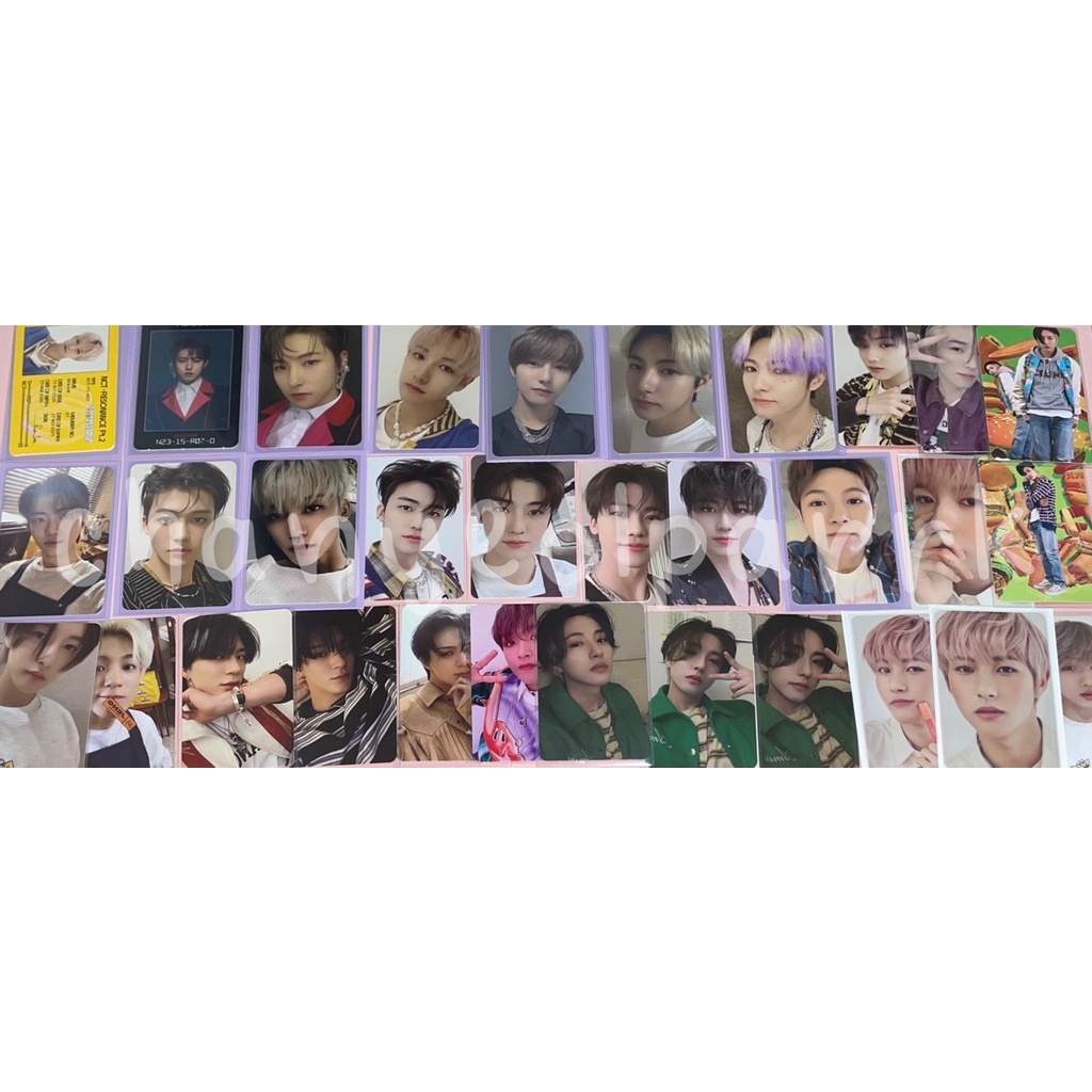 WTS photocard pc nct dream renjun jaemin jeno jisung haechan resonance hot sauce tumbler ar jewel cl