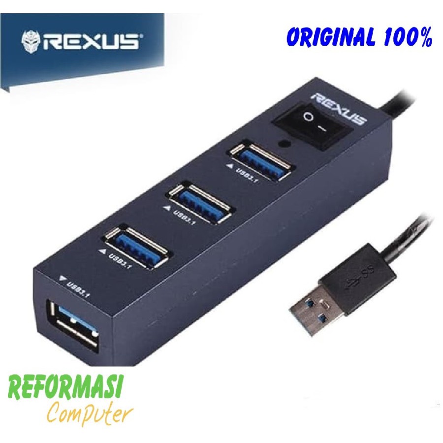 Usb Hub 4 port Rexus V3.1 RXH 327 ON-OF / Usb Hub Rexus RXH 327