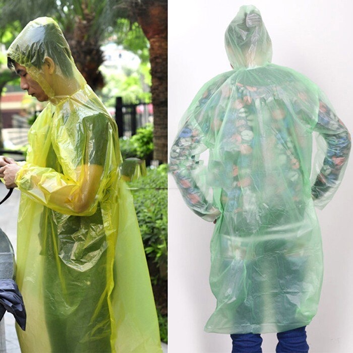 Jas Hujan Plastik Sekali Pakai - Ponco Disposable Raincoat