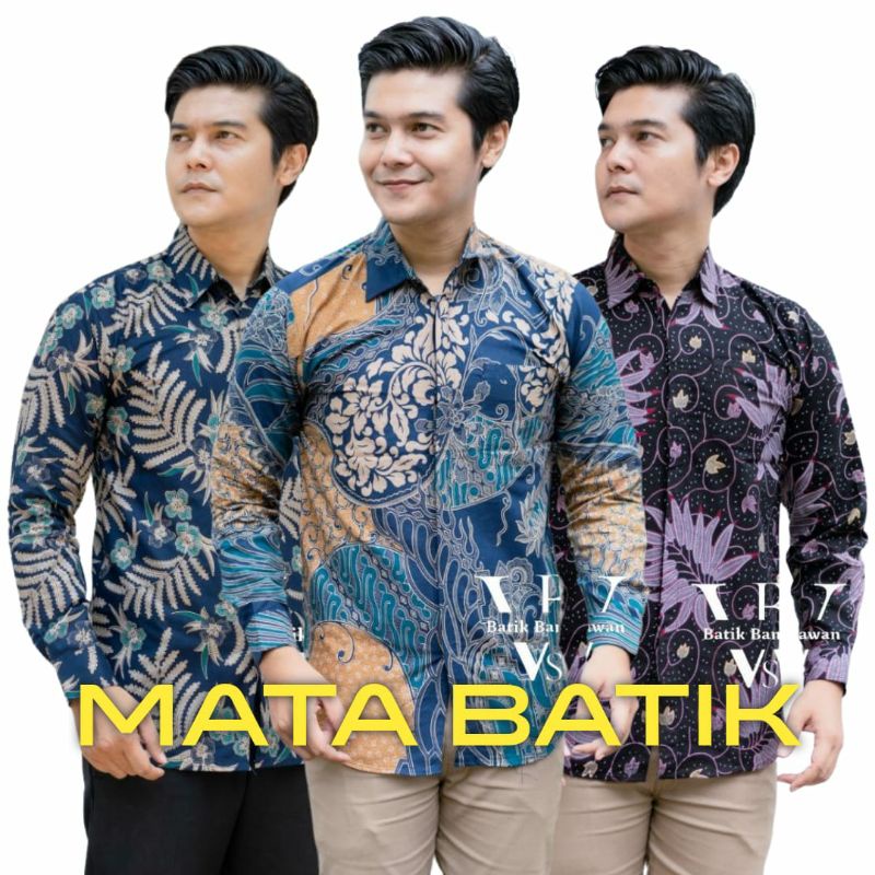 BAJU KEMEJA BATIK KANTOR PRIA LENGAN PANJANG FASHION SOLO BW 246