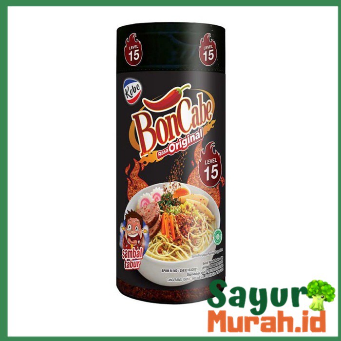 

Boncabe Kobe Level 15 Bumbu Tabur Botol 45g