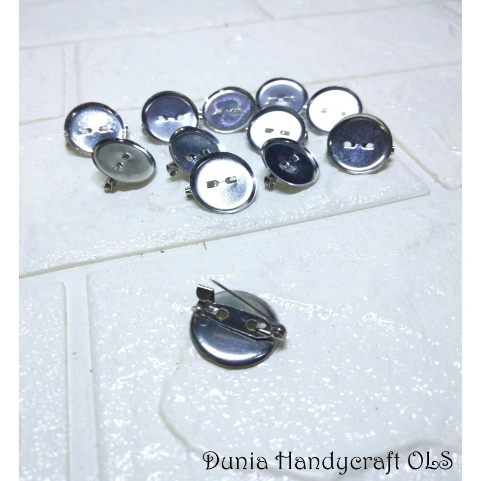 Tatakan Peniti 2 cm ISI 12 PCS Tatakan Bros DIY bahan kerajinan tangan